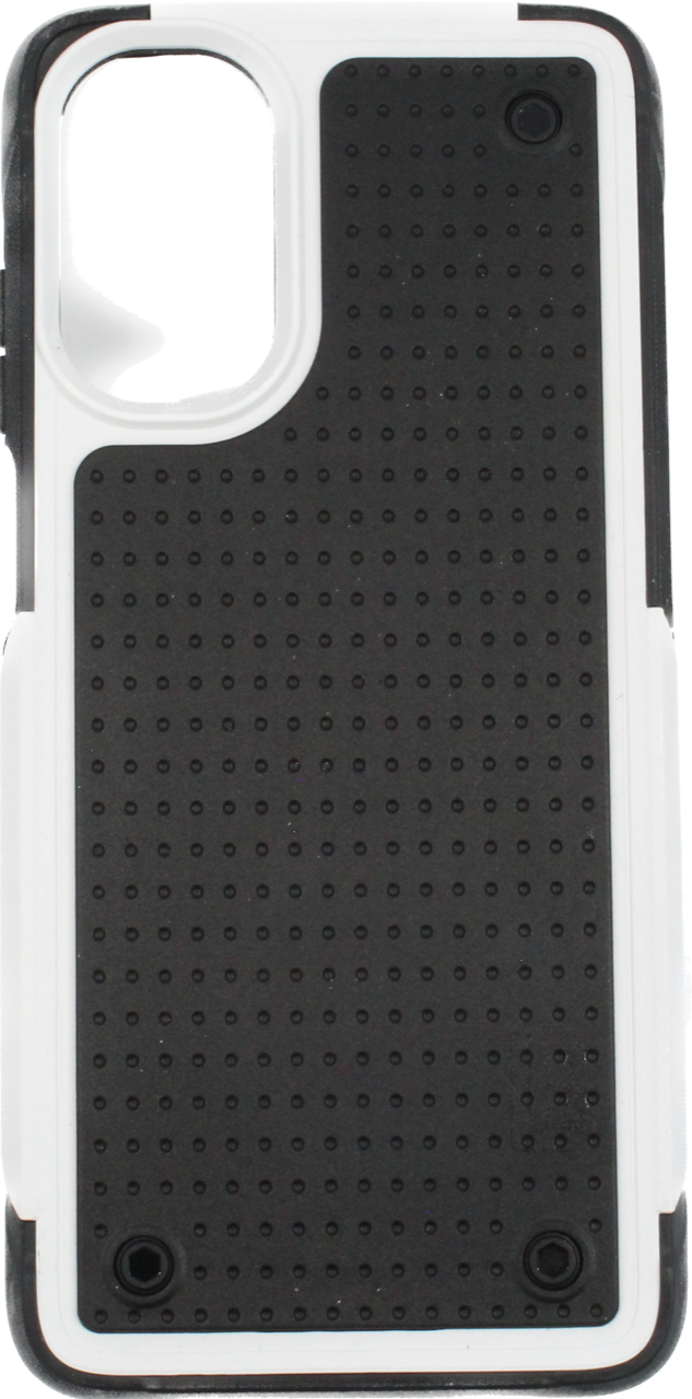 UI Accent Overlay Bumper Case for Moto 5G White\Black