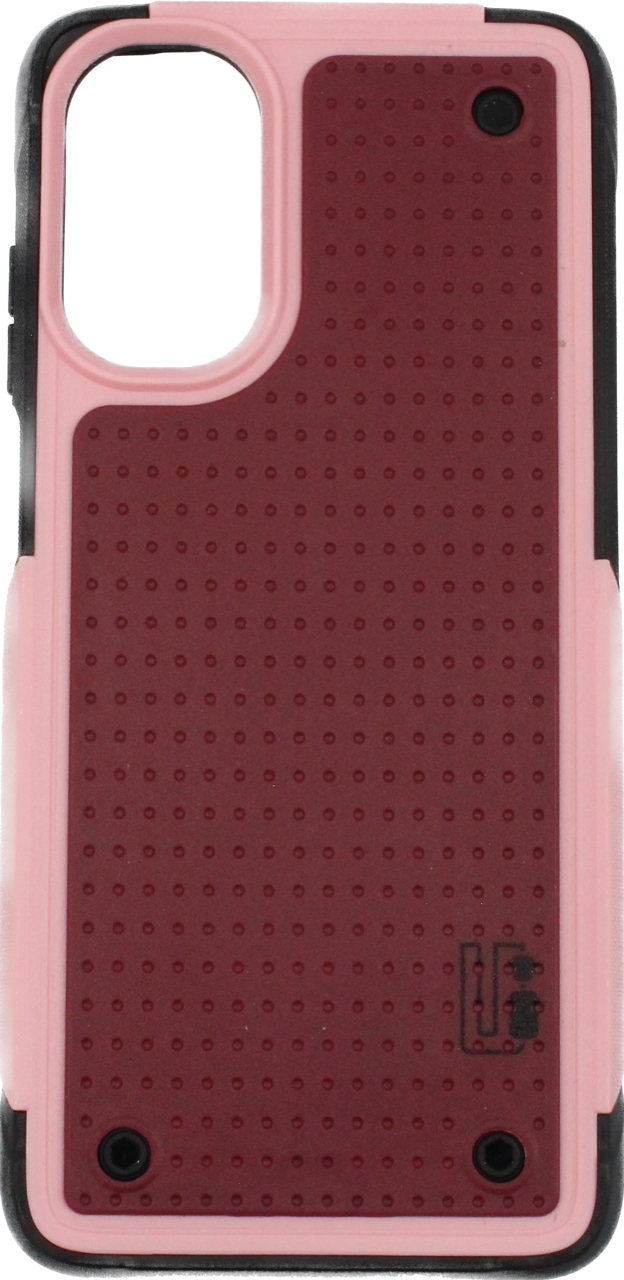 UI Accent Overlay Bumper Case for Moto 5G Pink