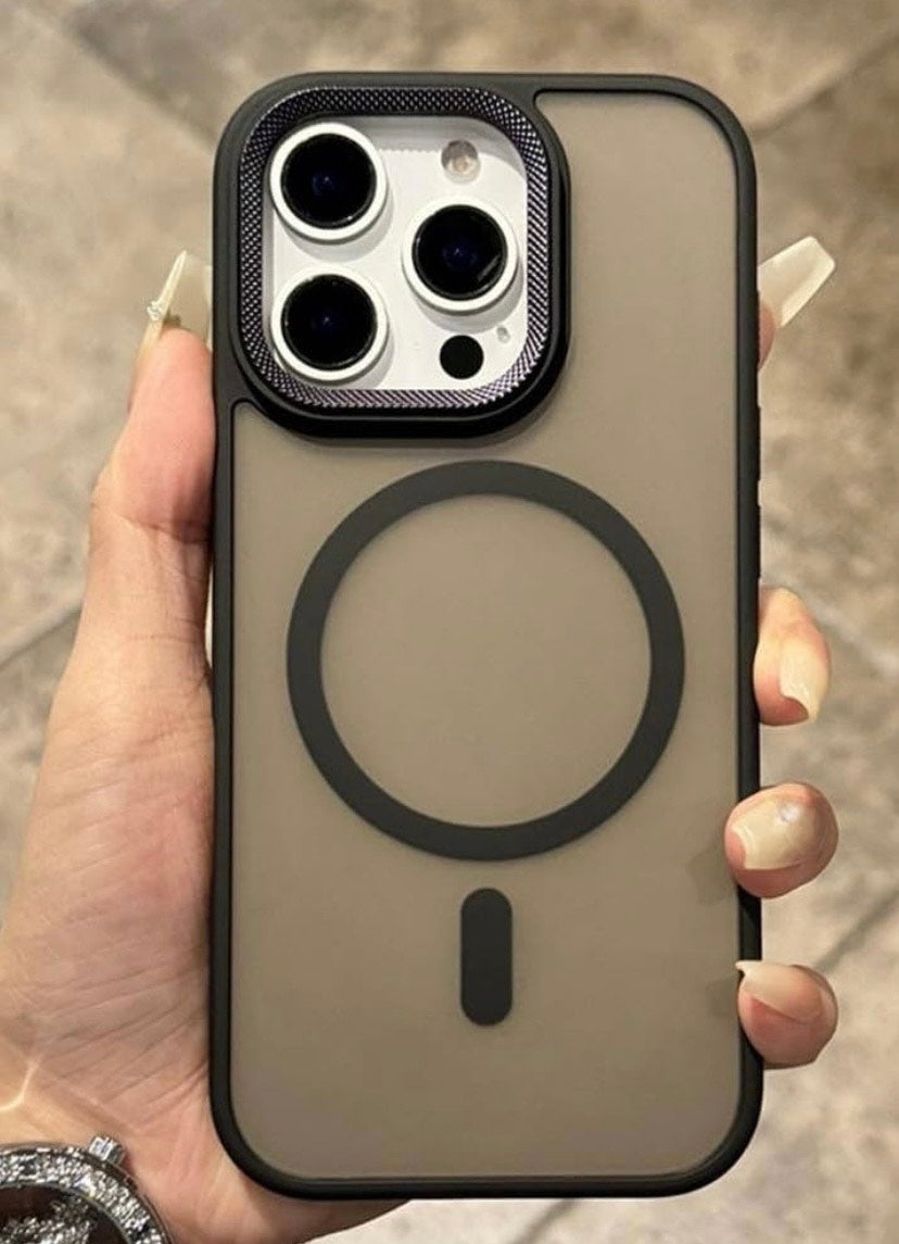 UI iPhone 16 Pro Max Matte Magnetic Phone Case-Black