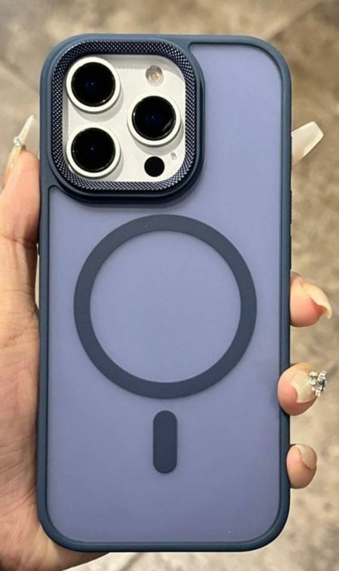 Matte Magnetic Phone Case Iphone 16 Pro Max Blue