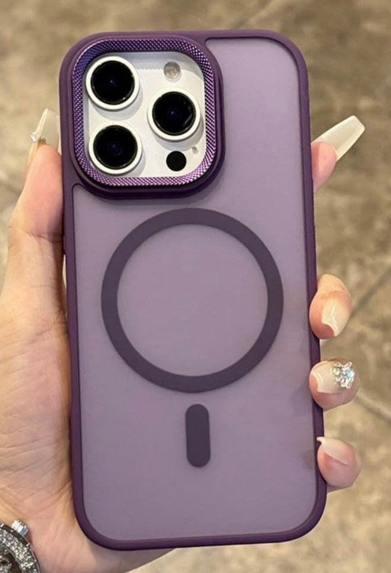 UI iPhone 16 Pro Max Matte Magnetic Phone Case-Purple