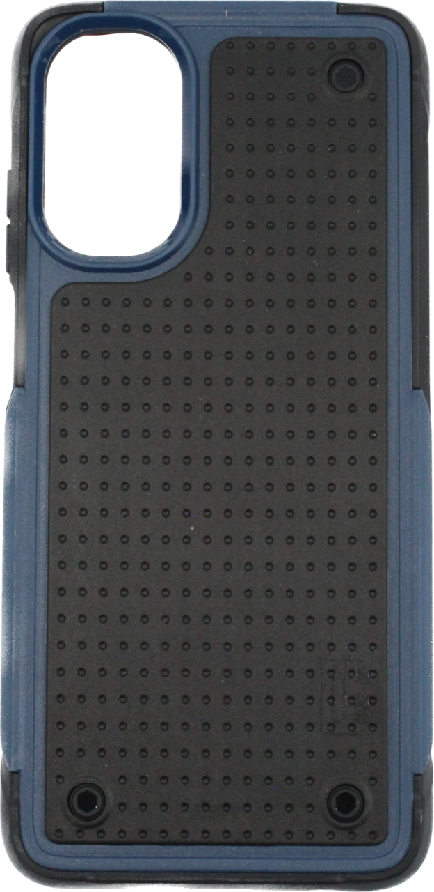 UI Accent Overlay Bumper Case for Moto 5G Blue