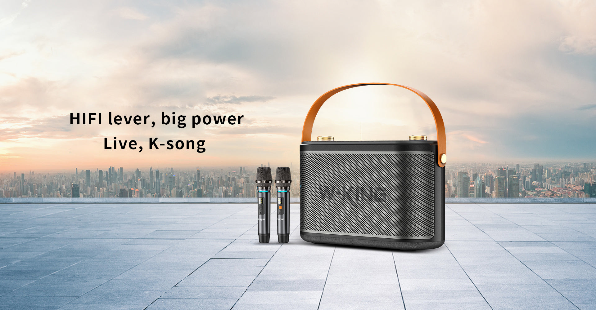 W-KING 120W Super Bass Portable Wireless Speakers  W/Dual MIC | T10