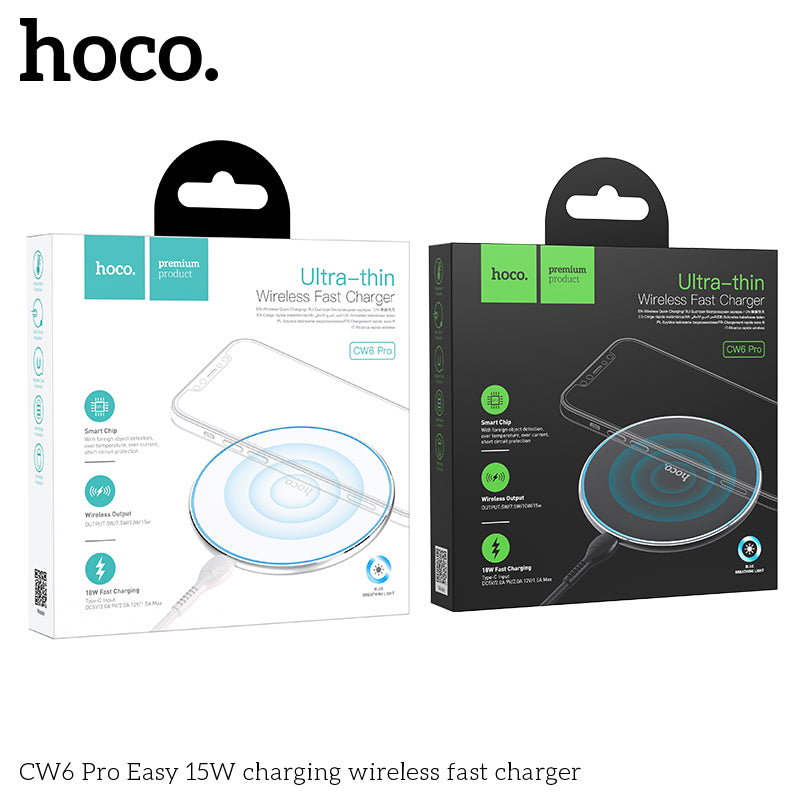 HOCO Easy Pro 15W Wireless Fast Charger | CW6