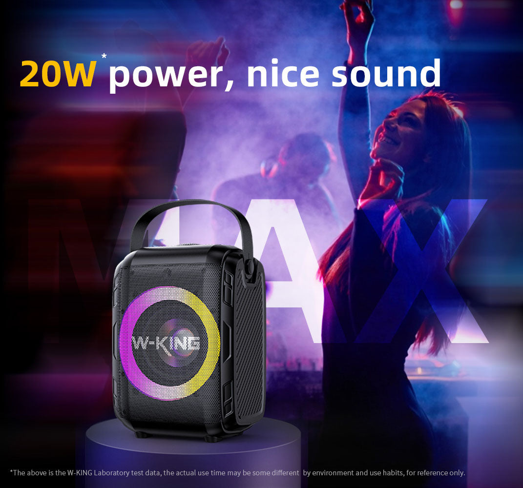 W-KING 20W Party Bass Portable Wireless Speakers | T9 MINI